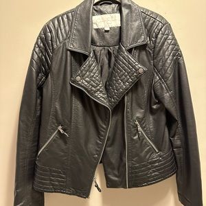 Faux leather jacket